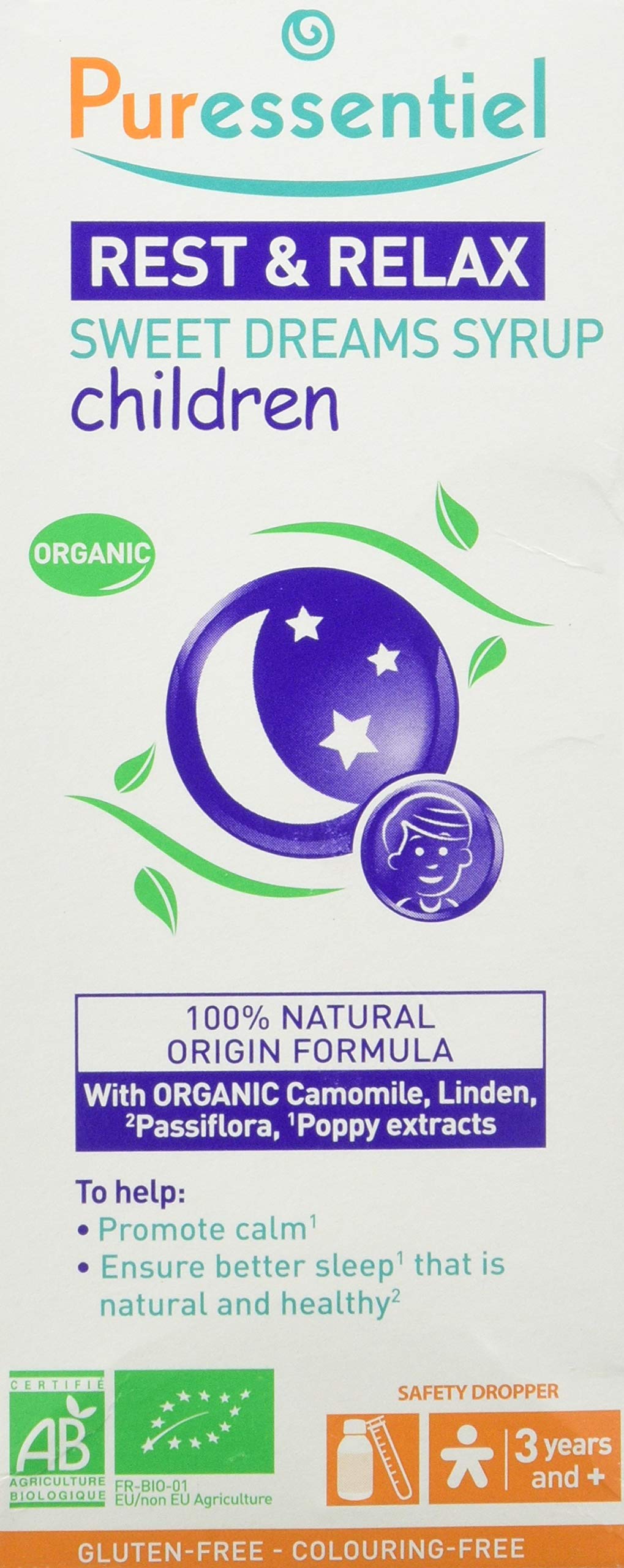 Puressentiel Kids Relaxačný sirup na spanie 125 ml Exp.: 2026+