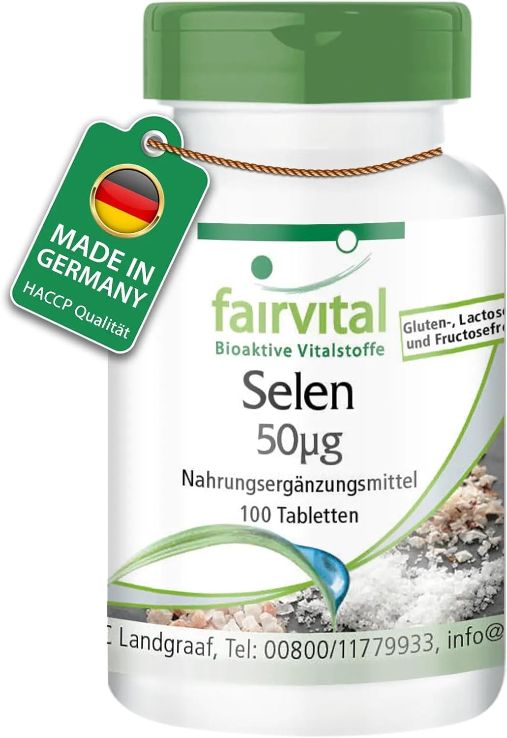 Fairvital Selenium 50 mcg zo selénových kvasníc - 100 tabliet Exp.: 10/2025