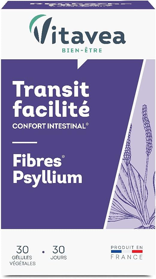 VITAVEA Transit facilite - Výživový doplnok s vlákninou Psyllium 30 kapsúl Exp.: 2026+