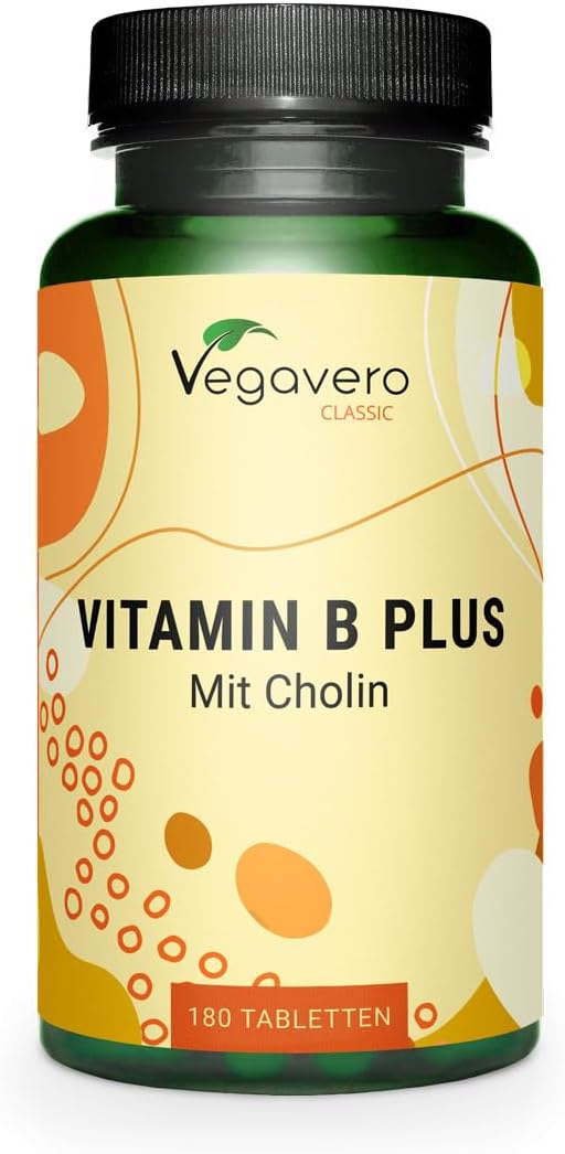 Vegavero Vitamín B 12 PLUS b6+b9+cholín 180 kapsúl Exp.: 9/2025