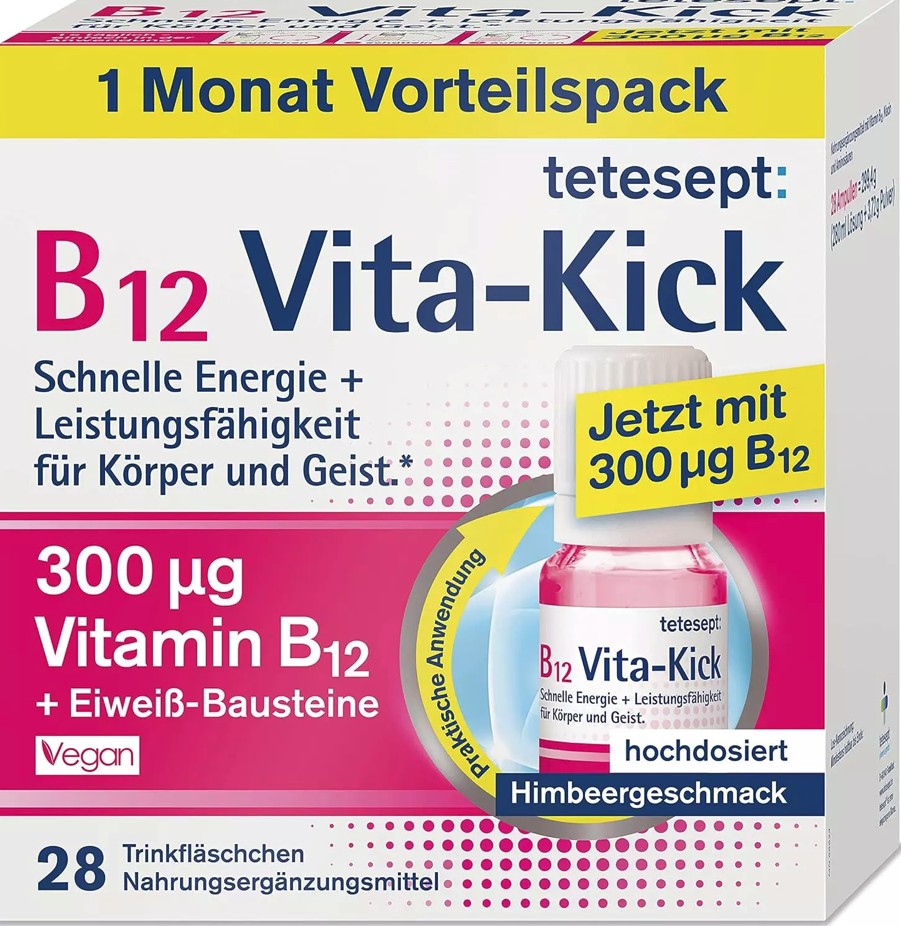 Tetesept B12 Vita-Kick 300 mg 28 fľašiek Exp.: 4/2025
