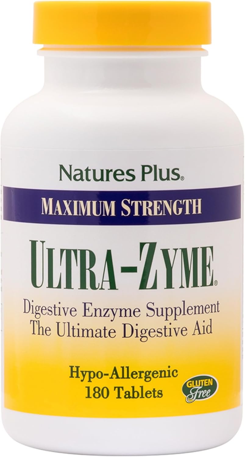 NaturesPlus UltraZyme – 120 mg Oxovej žlče, 180 tabliet Exp.: 2026+