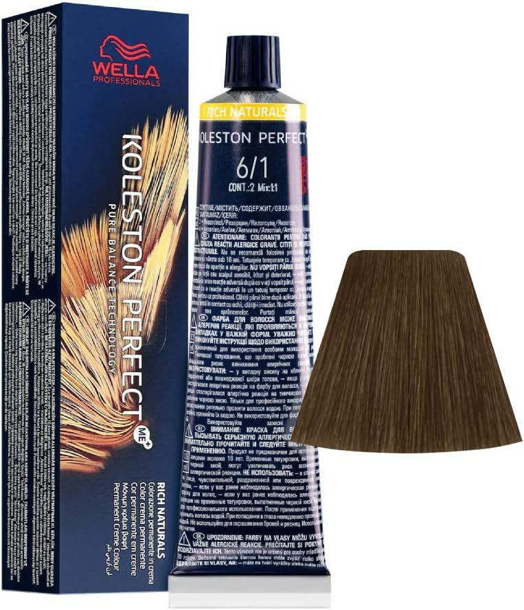 WELLA PROFESSIONALS Koleston Perfect ME+ 6/1 dark blond ash 60 ml