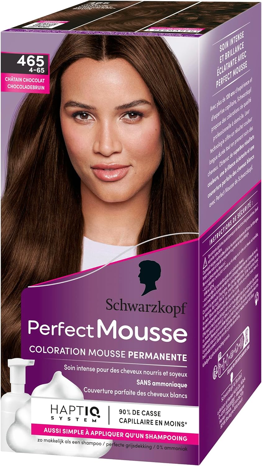 Schwarzkopf - Perfect Mousse - 465 Čokoládovo hnedá
