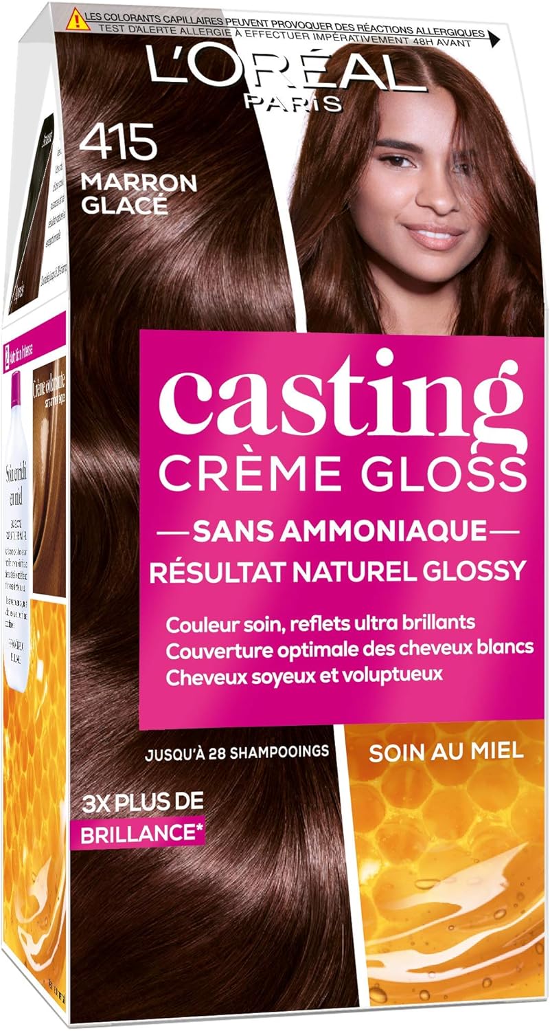L'Oréal Paris Casting Cream Gloss farba na vlasy - 415 Ice Brown