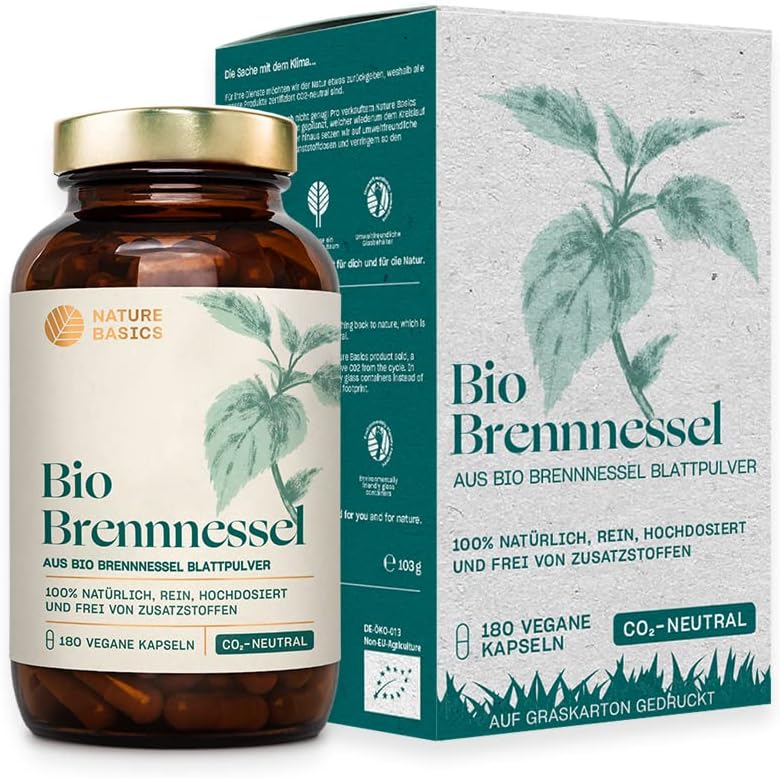 Nature Basics Nature basic Organická žihľava – 180 kapsúl Exp.: 2026+
