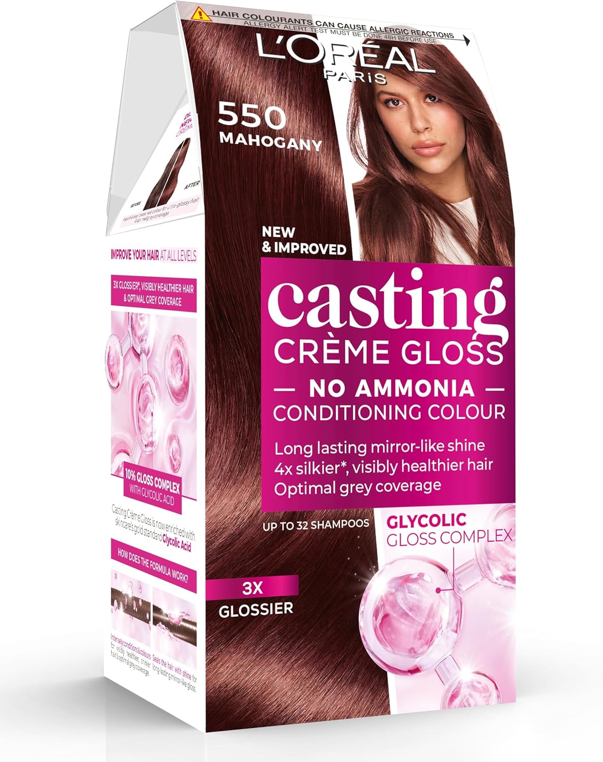 L'Oréal Paris Casting Cream Gloss farba na vlasy -550 mahagón