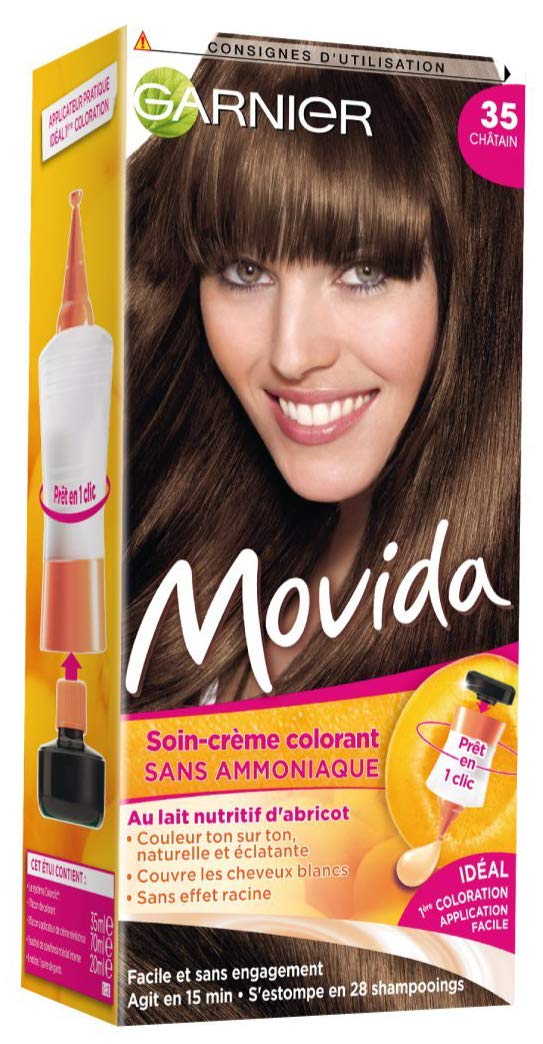Garnier – Movida – farba na vlasy Bez amoniaku Gaštanovo hnedá – 35
