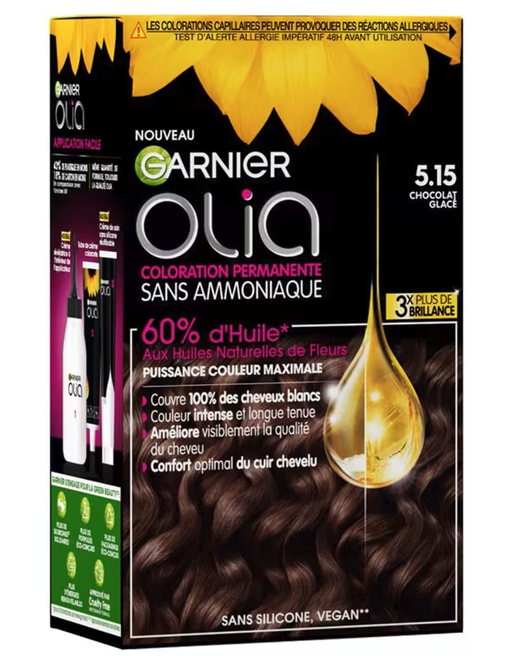 GARNIER - Olia - 5.15 Ľadová čokoládová hnedá