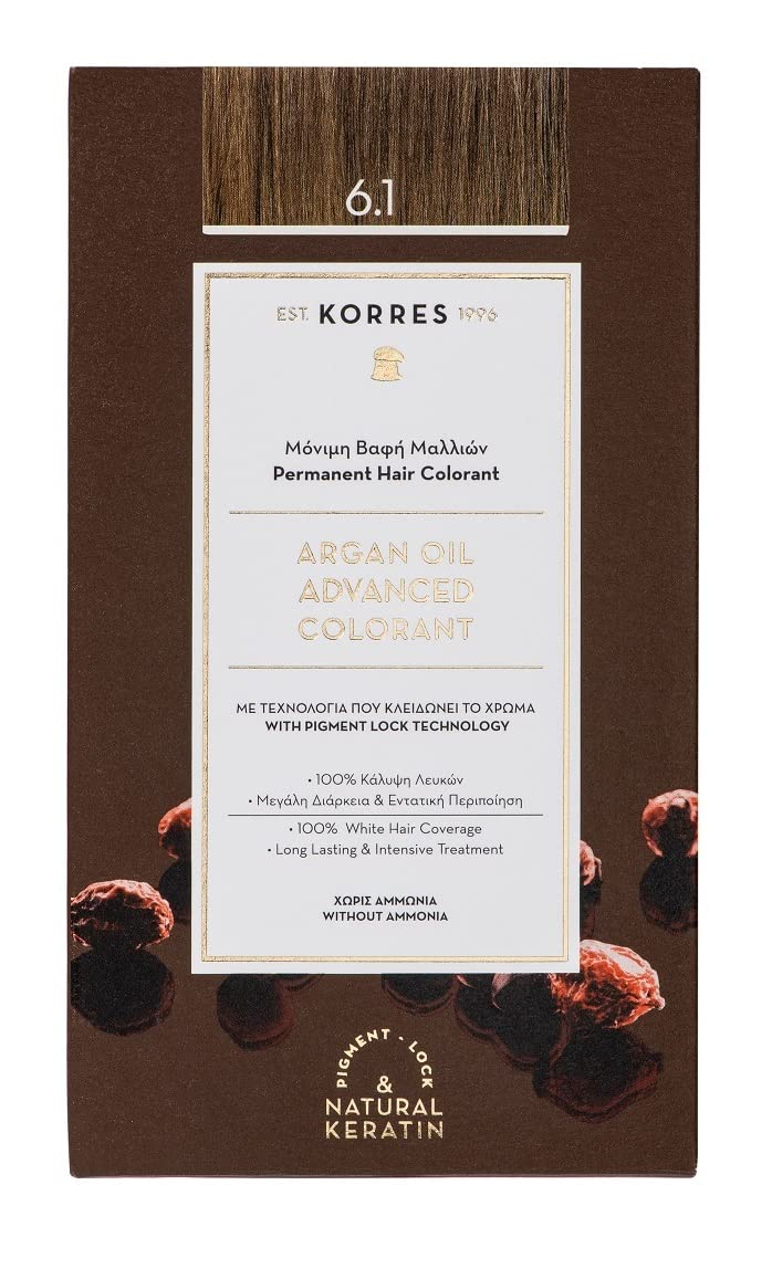 KORRES Argan Oil Colorant - 6.1 Tmavá blond popol