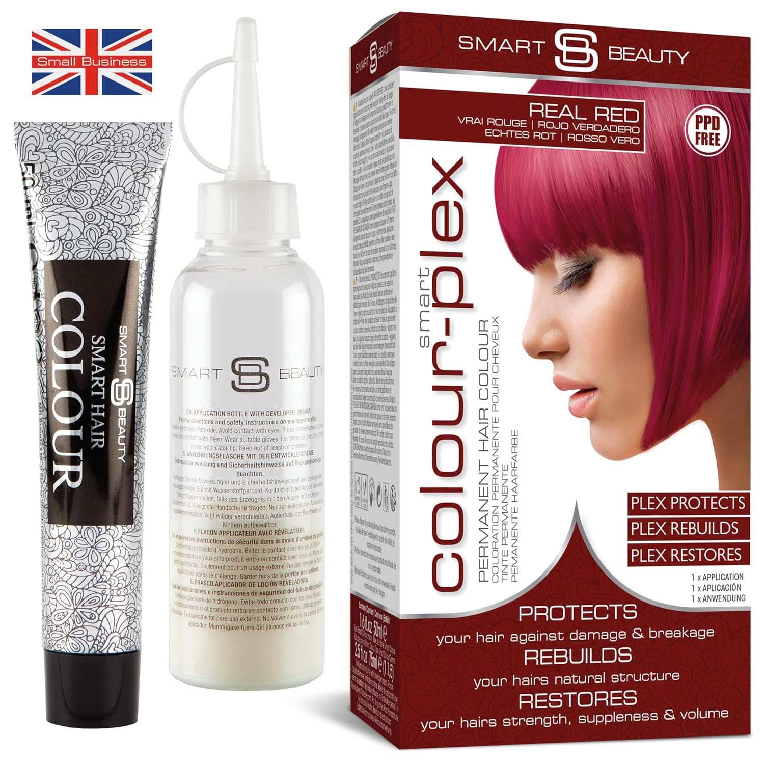 Smart Beauty permanentná farba na vlasy Real red