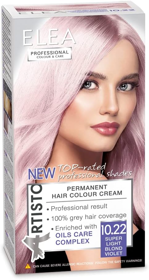 Elea Professional Permanentná farba Aristo - č. 10,22 Super svetlá blond fialová 123 ml