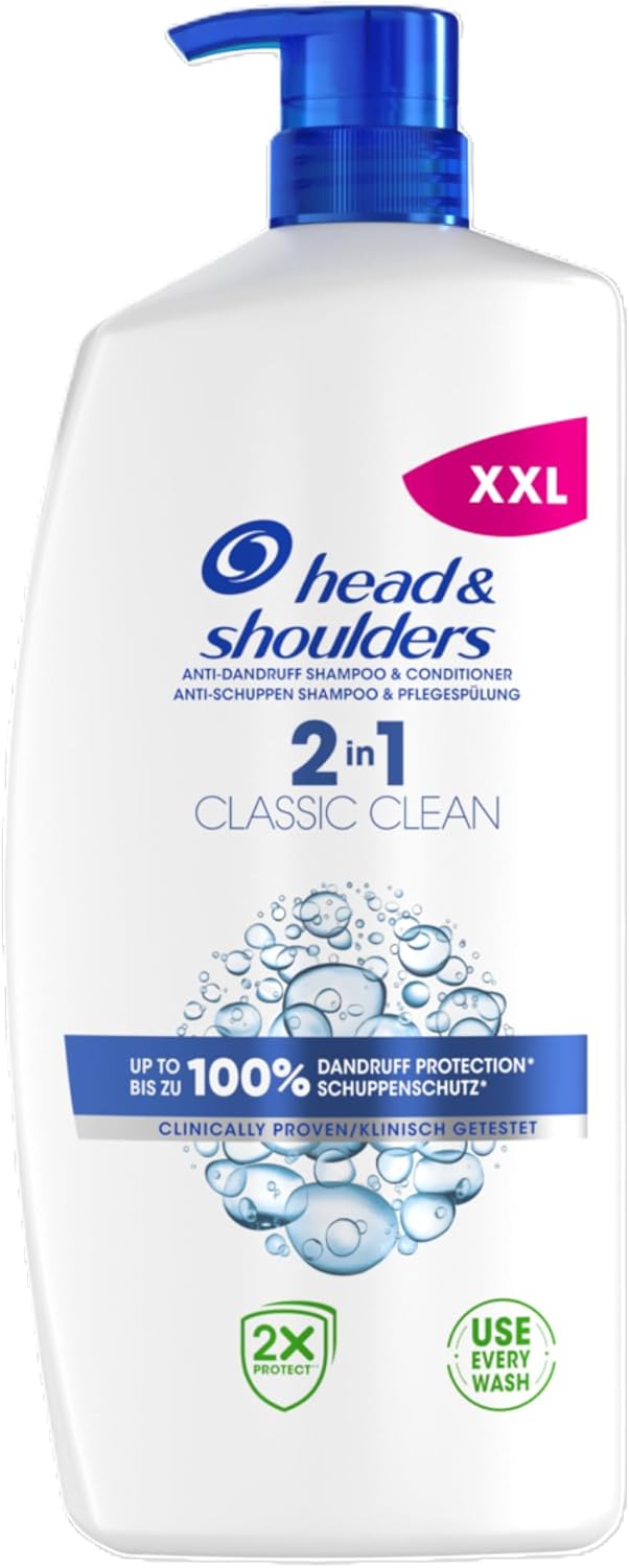 Head & Shoulders Classic Clean šampón proti lupinám 2 v 1 1000 ml