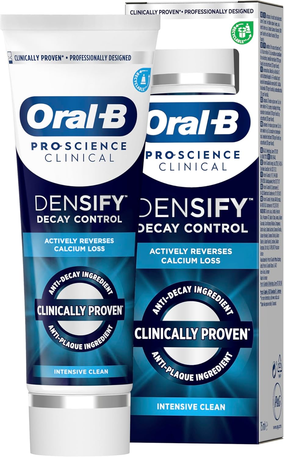 Oral-B Pro-Science Clinical Densify Regeneračná a remineralizačná intenzívne čistiaca zubná pasta 75 ml