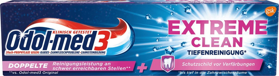 Odol-med3 Odol med 3 Zubná pasta Extreme Clean, 75 ml