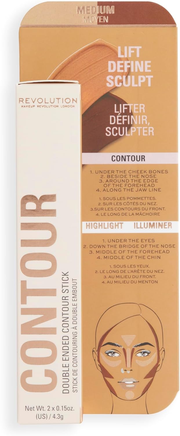 Revolution Contour Stick Duo Medium 4,3 g kúpite na Nakupujzdravo.sk