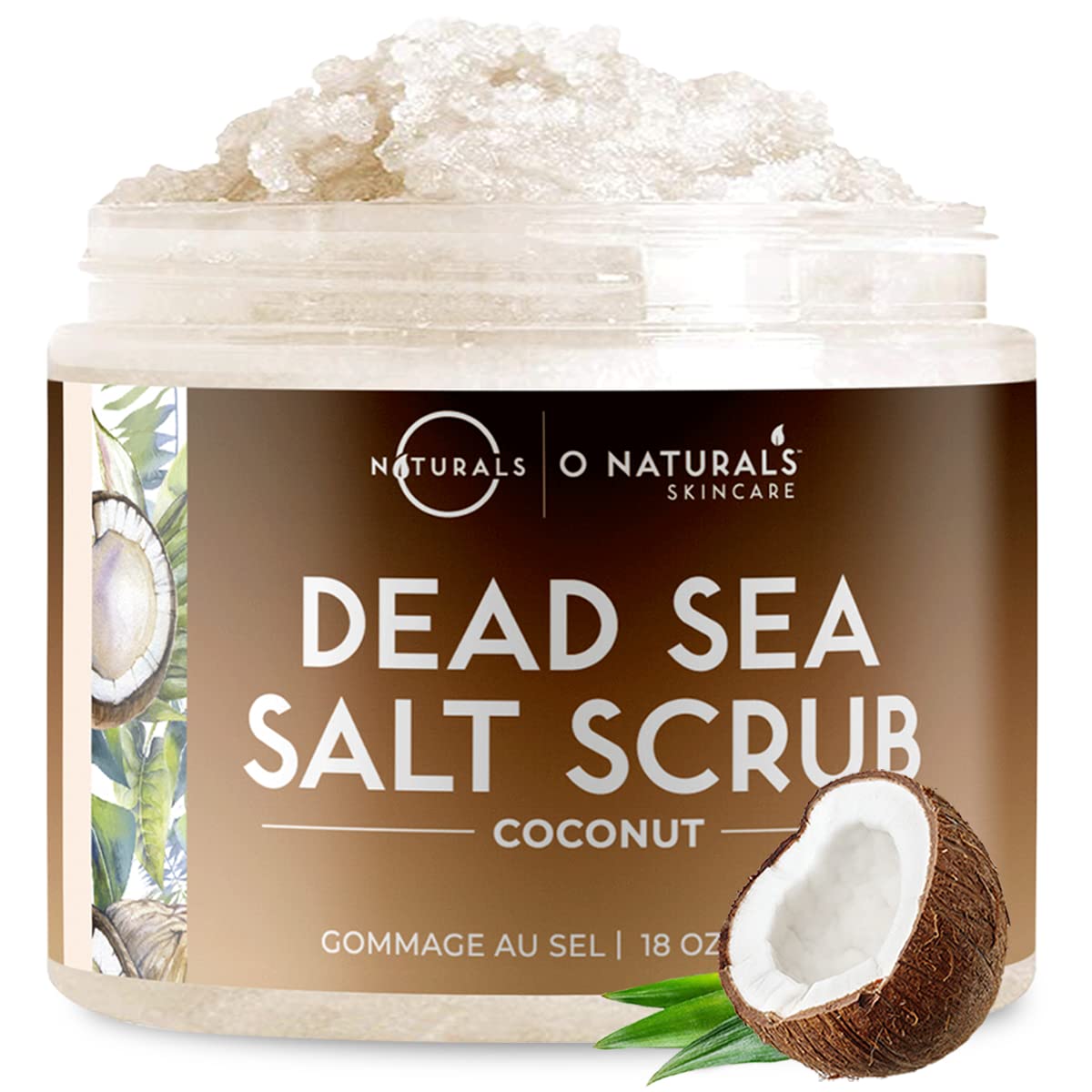 Naturals Ultra hydratačný kokosový peeling so soľou z Mŕtveho mora, 500g