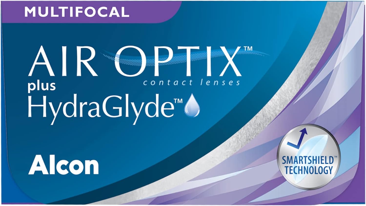 Alcon Air Optix plus HydraGlyde Multifocal, mäkké, 3 kusy, BC 8,6 mm / DIA 14,2 mm / ADD LOW / -5,5 dioptrií
