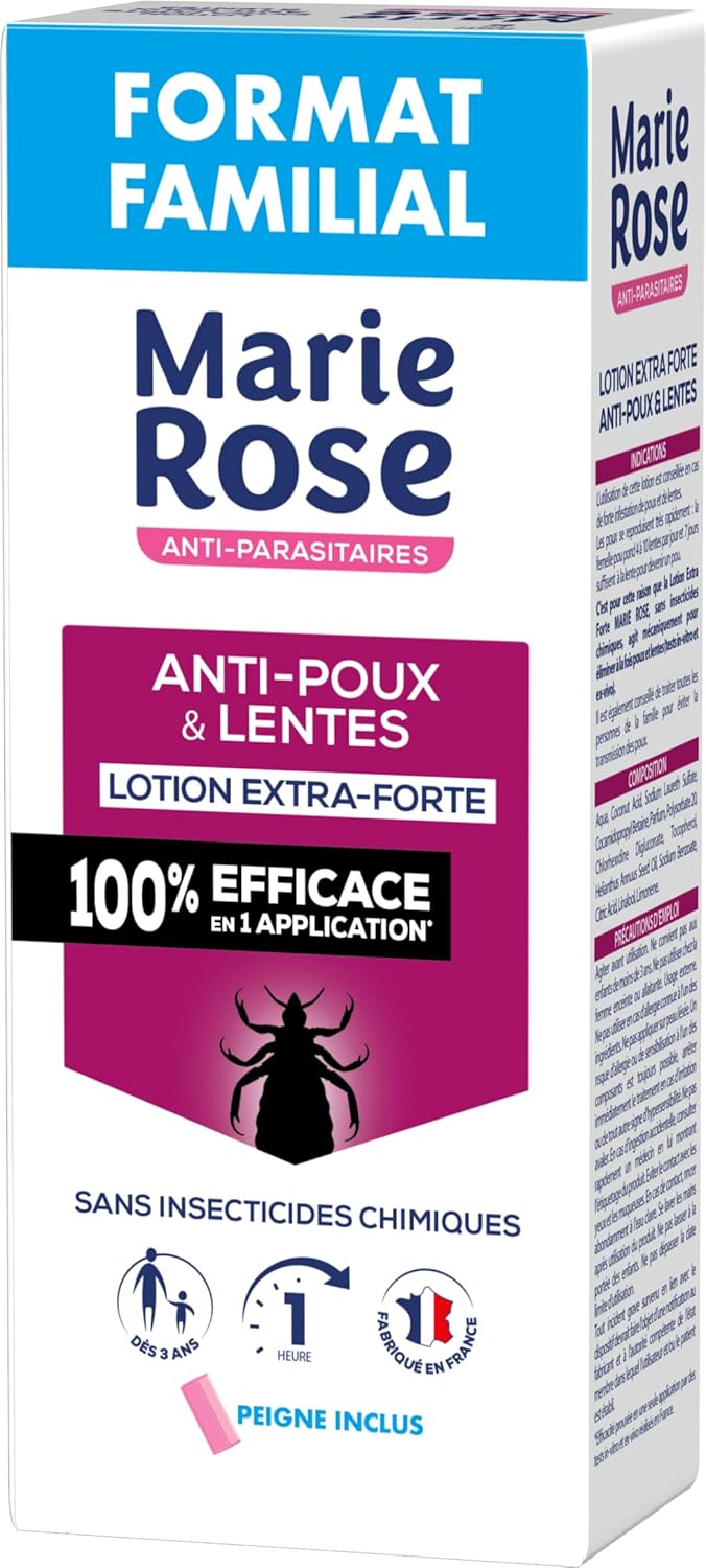 MARIE ROSE - Extra silné mlieko proti všiam a hnidom, 200ml BEZ KRABIČKY!