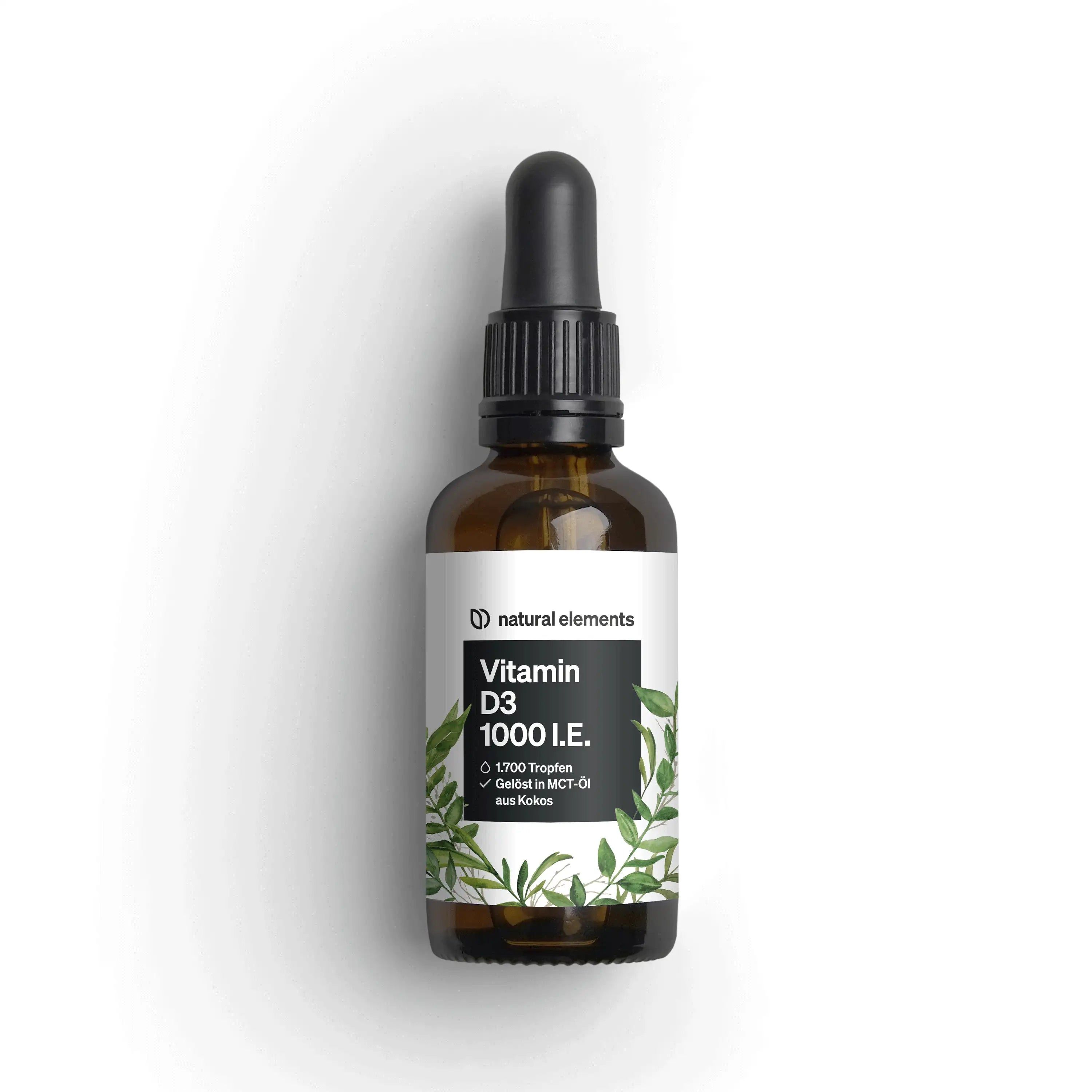 Natural Elements Vitamín D3 1000 I.E., 50 ml BEZ KVAPKADLA!