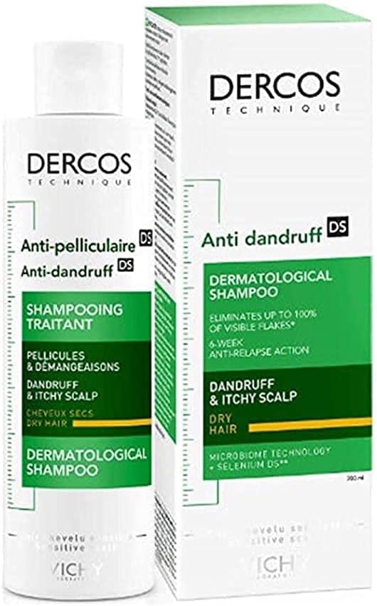 VICHY Dercos Šampón proti lupinám suché vlasy, 200ml