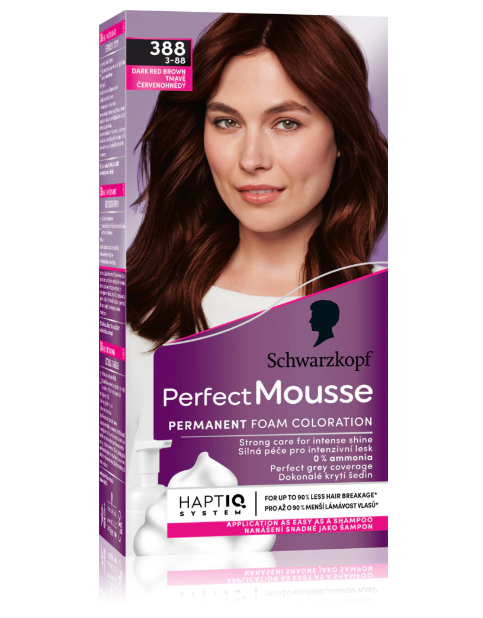 Schwarzkopf - Perfect Mousse - 388 Červenohnedá
