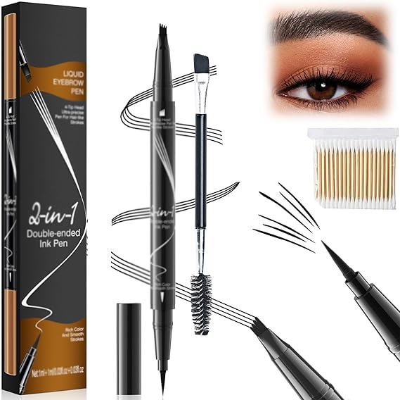 Hellokiss Liquid Eyebrow Pen 04Black /čierna/
