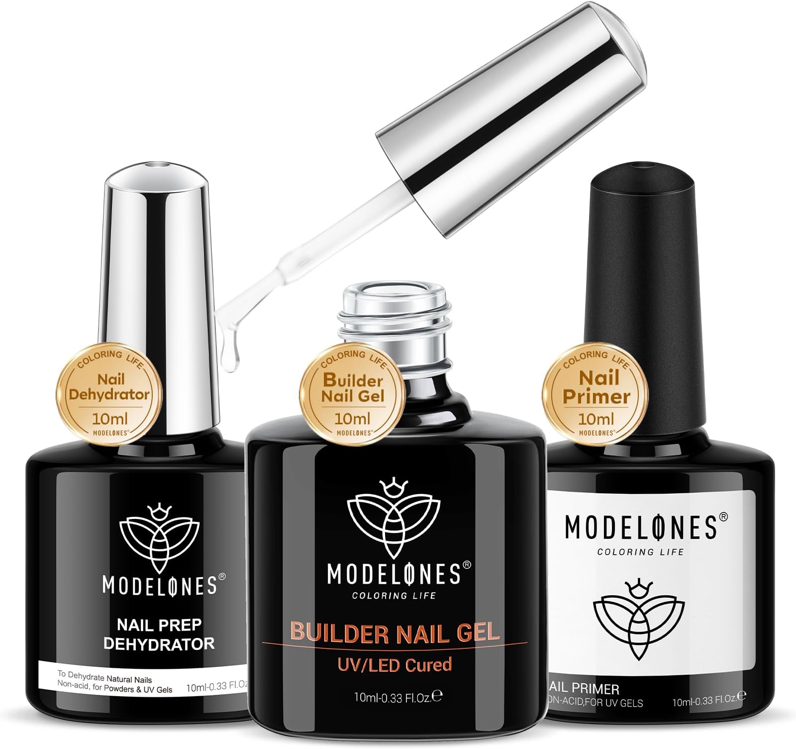 Modelones Nail Dehydrator and Primer Gel, 2ks NEKOMPLETNÉ BALENIE!