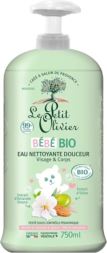 LE PETIT OLIVIER - Jemná čistiaca voda - Bio detská 750ml /bez dávkovača/