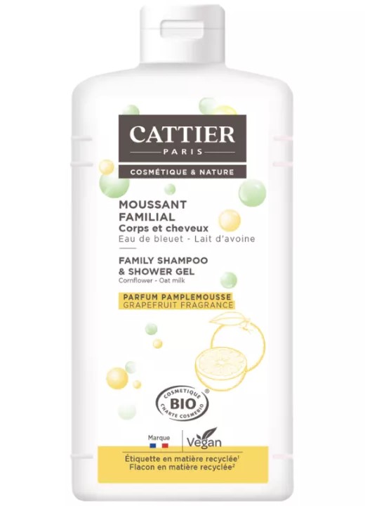 Cattier Organický penivý gél s grapefruitom pre celú rodinu 500ml