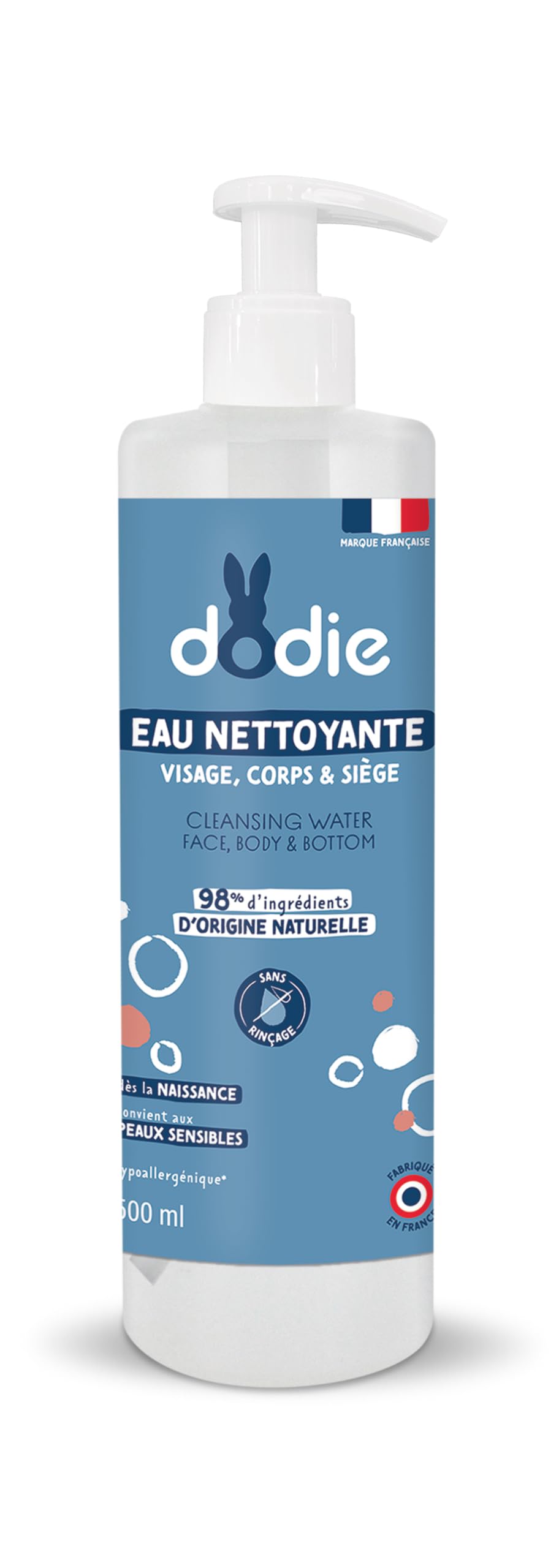 Dodie Čistiaca voda 3 v 1 , 500 ml pre bábätká