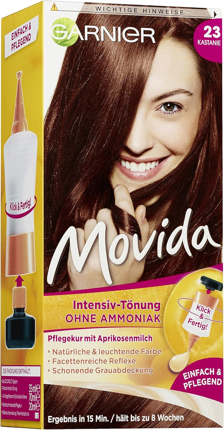 Garnier – Movida – farba na vlasy Bez amoniaku 23 gaštanová
