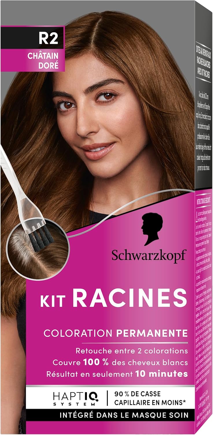 Schwarzkopf Kit RACINES permanentná farba na vlasy pre korienky R2 Zlatohnedá