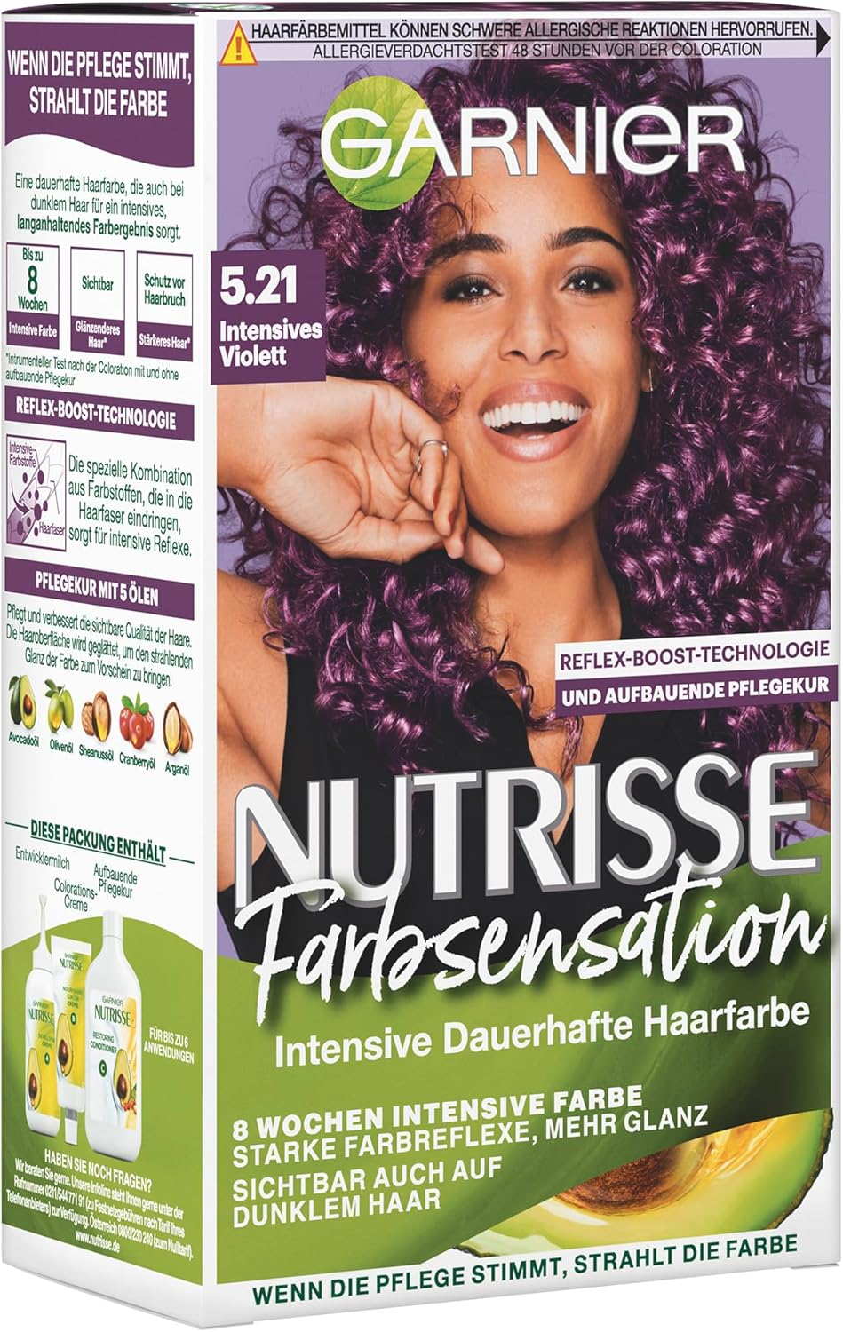 Garnier Nutrisse Color Sensation, 5.21 Intenzívna fialová