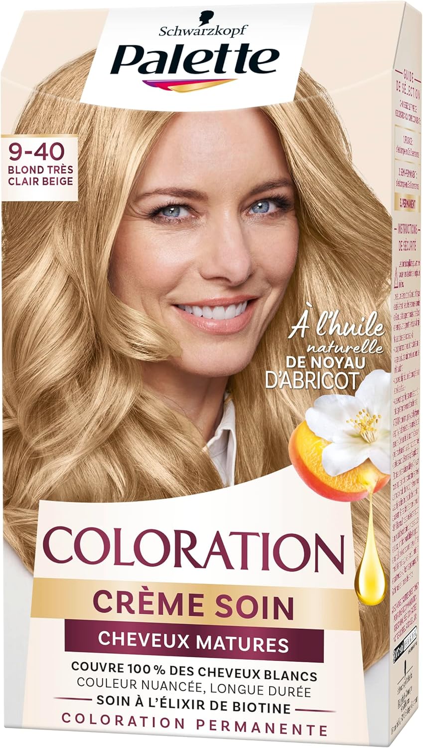 Schwarzkopf Palette Coloration mature farba na vlasy 9-40 Veľmi svetlá blond béžová