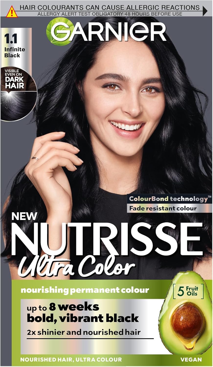 Garnier Nutrisse Color Sensation, 1.10 Čierna