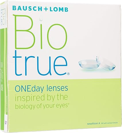 Bausch & Lomb Biotrue, ONEday, číre, 90, BC 8,6 milimetra, DIA 14,2 milimetra, -2,0 dioptrie