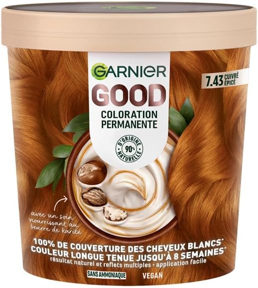 Garnier Good Permanentná farba na vlasy, 7.43 Pikantná medená 160 ml