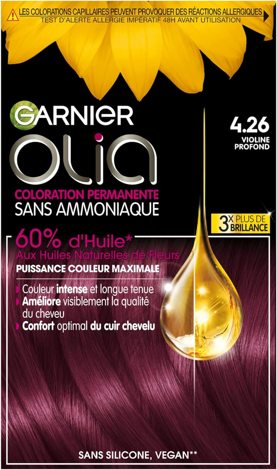 GARNIER - Olia - 4.26 Fialová, (poškodená krabica-bez návodu)
