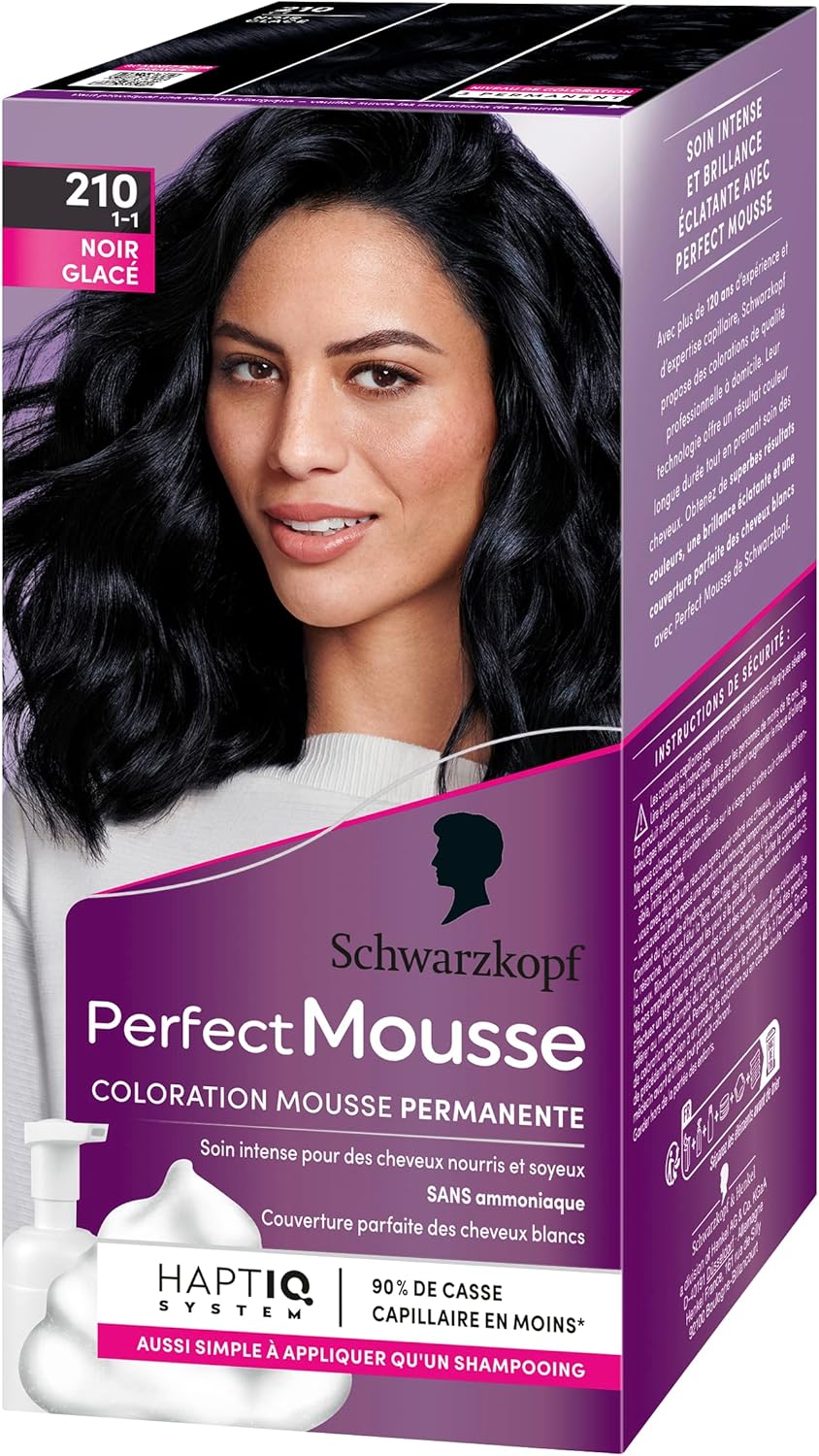 Schwarzkopf - Perfect Mousse - 210 Ľadovo čierna