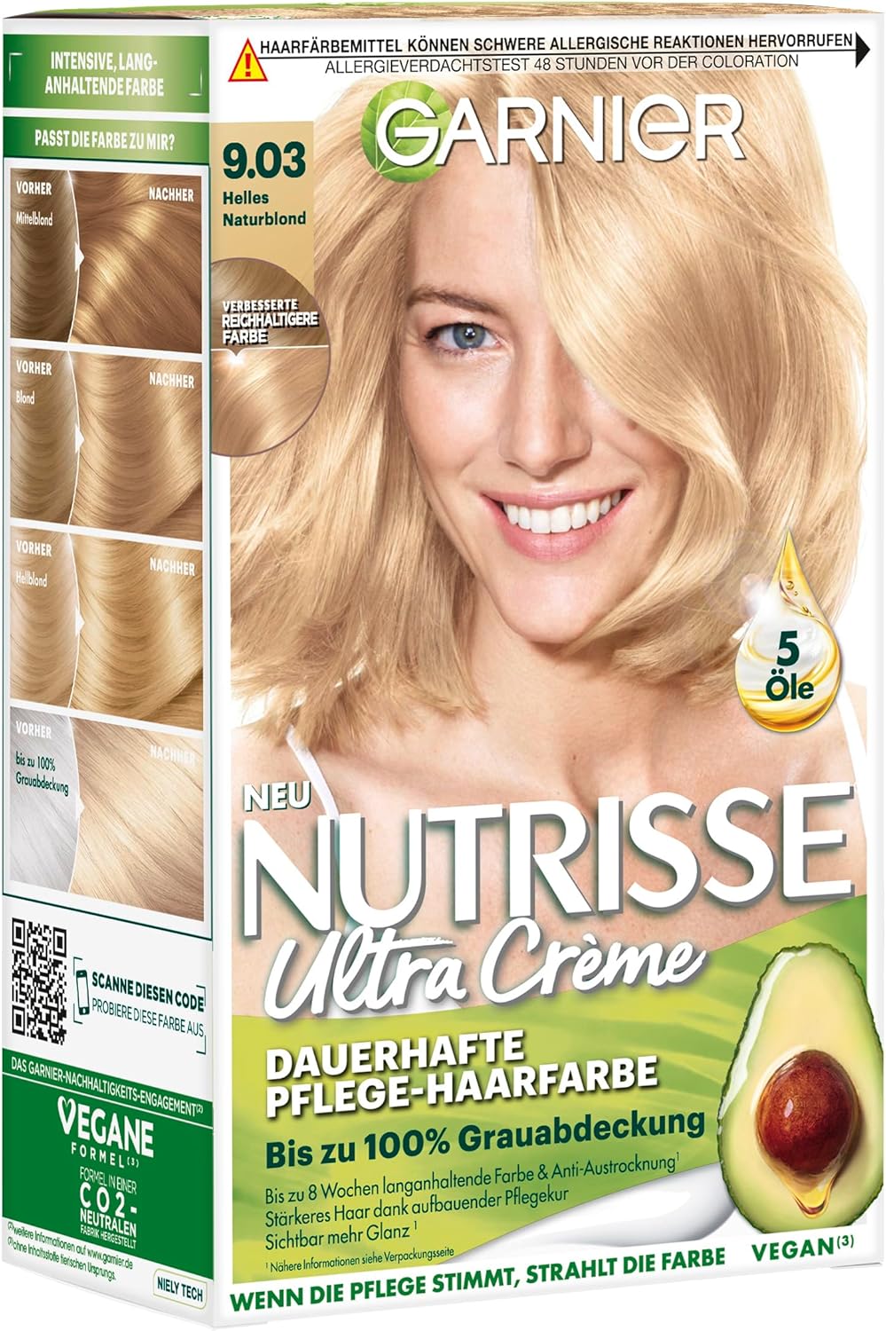 Garnier Nutrisse Ultra creme, 9.03 svetlá prírodná blond