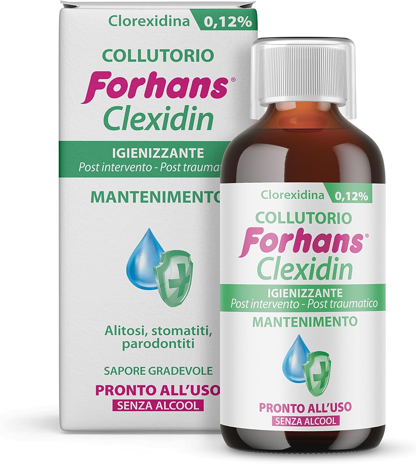 Forhans Chlorhexidín, ústna voda Clexidin 0,12 %, antiseptická 200 ml