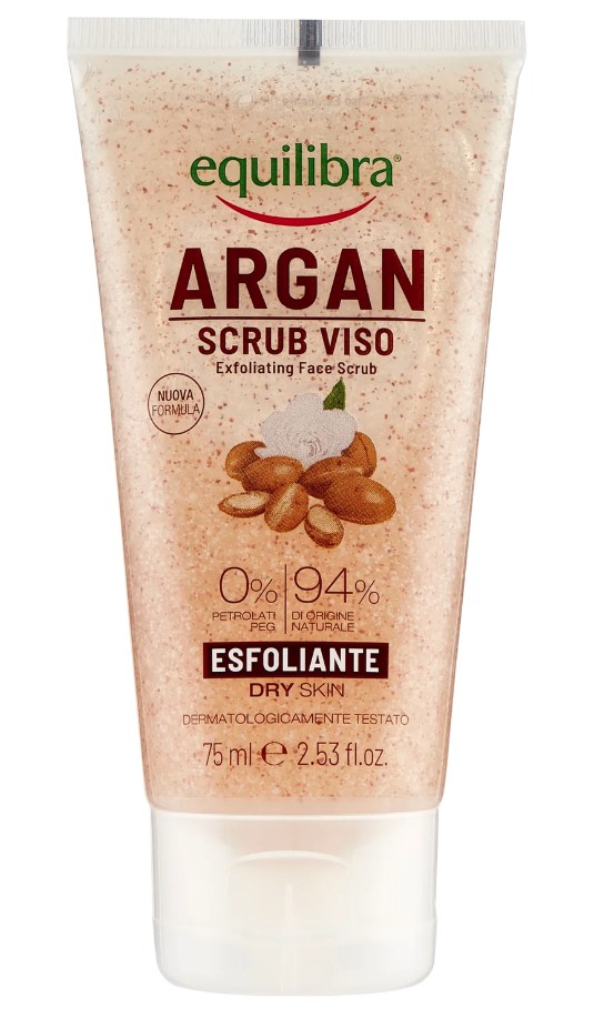 Equilibra Arganový peeling na tvár 75 ml