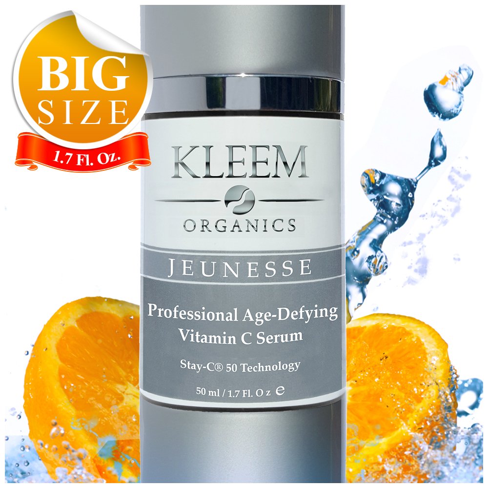 Kleem JEUNESSE Vitamin C Serum na tvár s kyselinou hyalurónovou a vitamínom E 50 ml