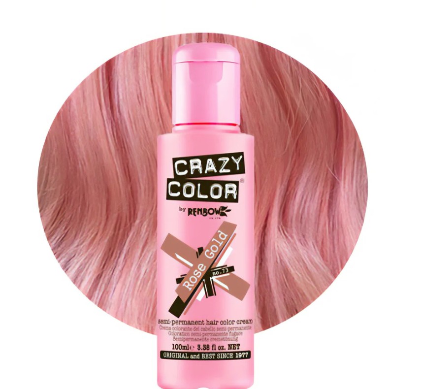 Crazy Color Semipermanentná farba na vlasy 73, Rose gold, 100ml