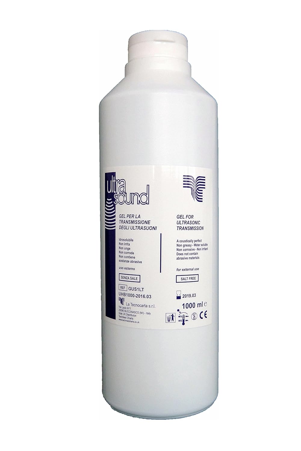 TC Tecno-carta TECNO-CARTA Ultrazvukový gél 1000 ml-poškodený vrchnák