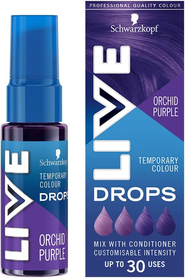 Schwarzkopf LIVE Colour Drops Semipermanentná, Fialová farba na vlasy 30 ml