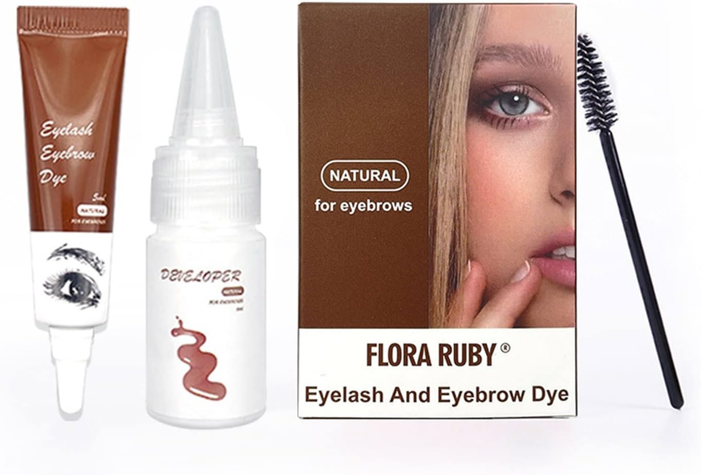 Iné FLORA RUBY Sada na farbenie obočia a mihalníc Natural