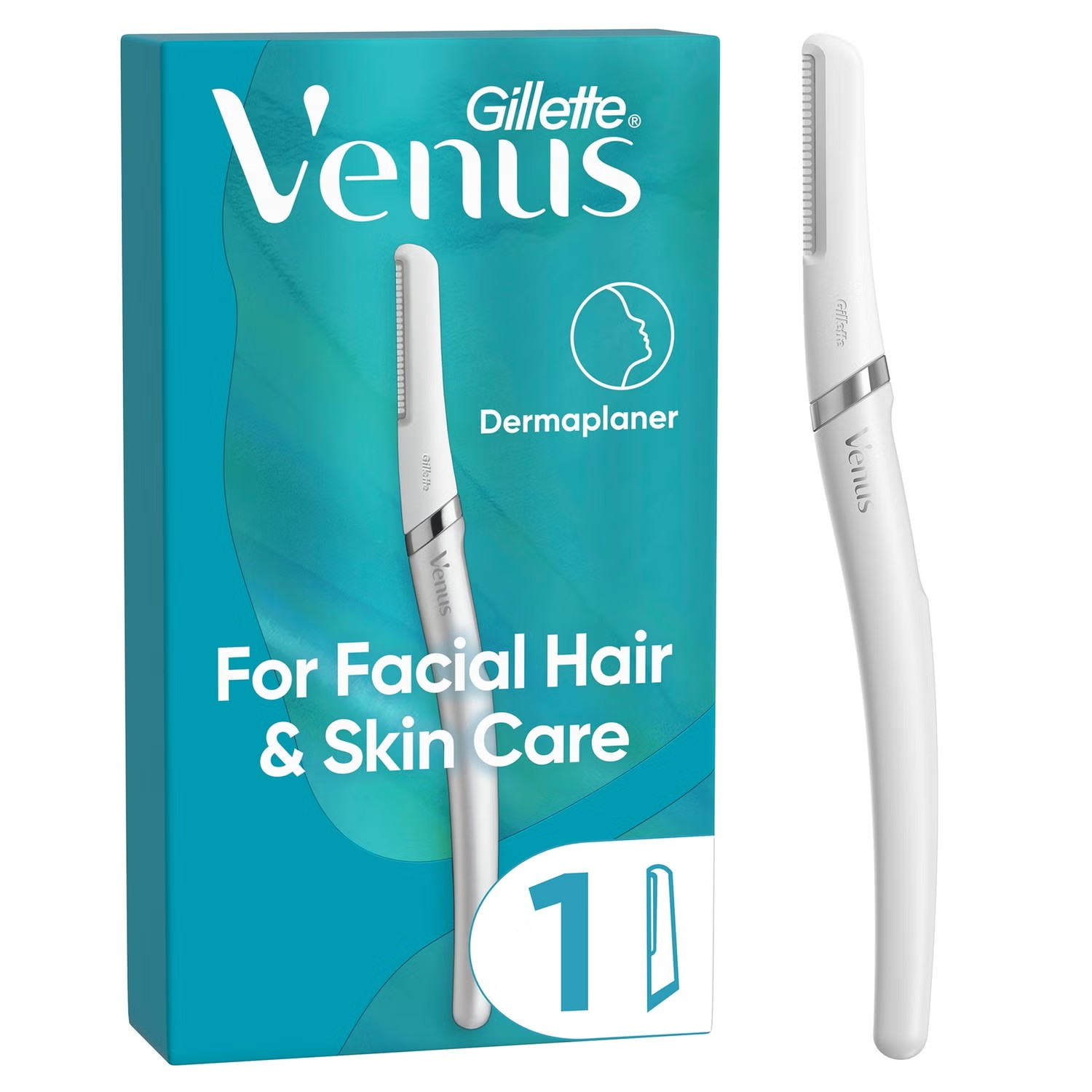 Gillette Venus Facial Hair & Skin Care Exfoliačný dermaplaningový holiaci strojček