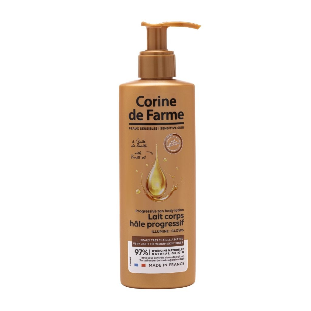 Corine de Farme Hydratačné mlieko s efektom prirodzeného opálenia, 150 ml